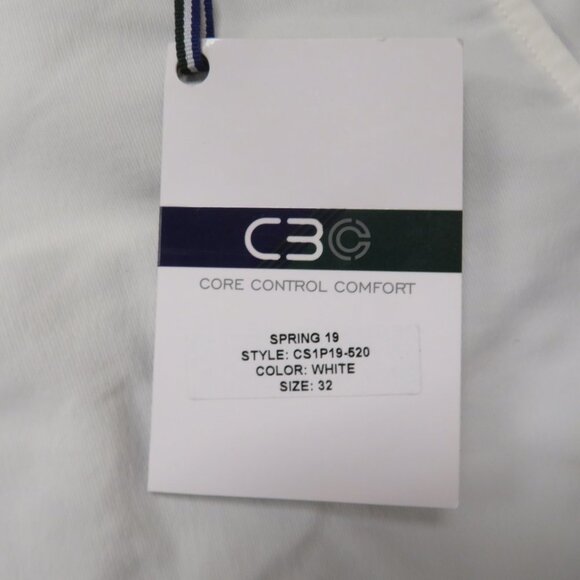 CBC‎ Core Control Comfort Shorts Mens White 32 New NWT - Picture 2 of 6